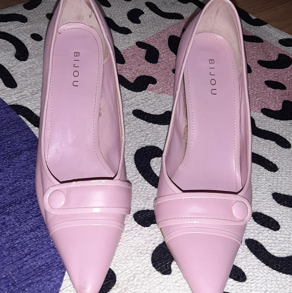 Vintage Bijou light pink heels 8 M